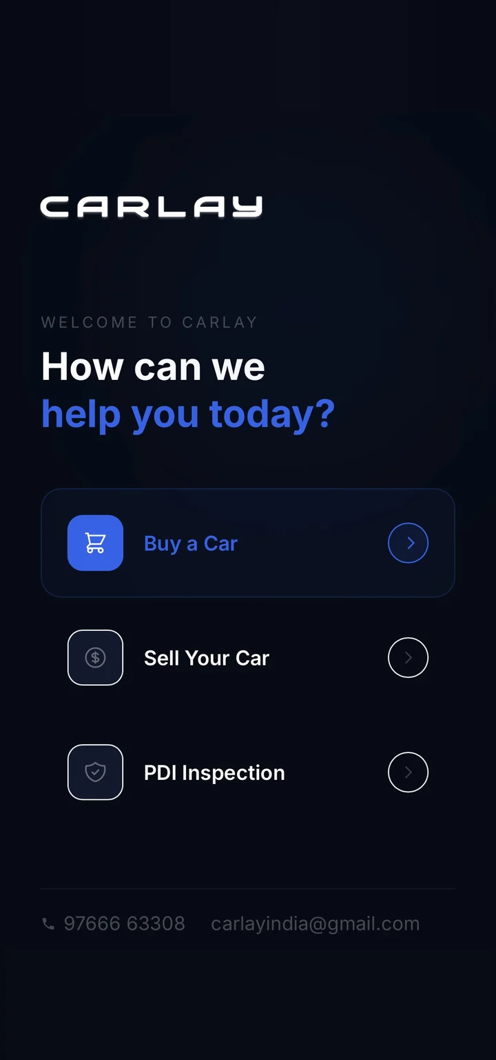 Carlay pre-owned car marketplace, mobile view